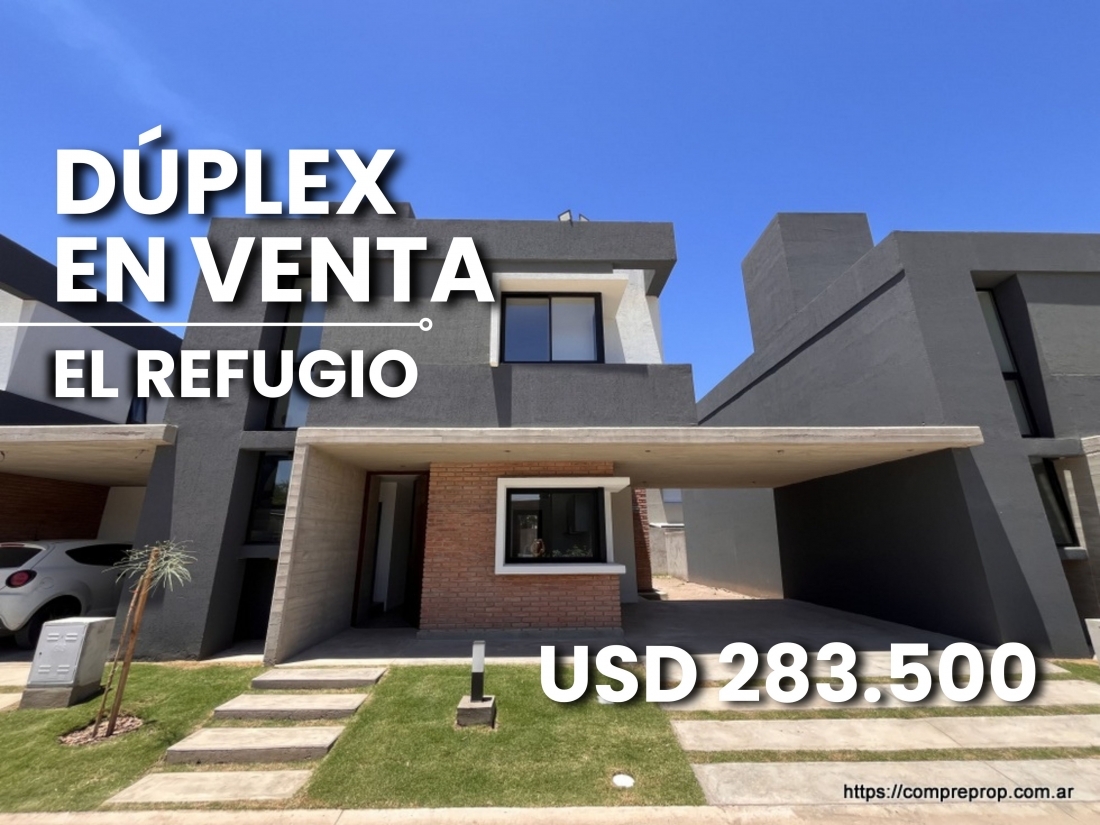 DUPLEX EN VENTA 3 DORMITORIOS COMPLEJO EL REFUGIO ARGUELLO