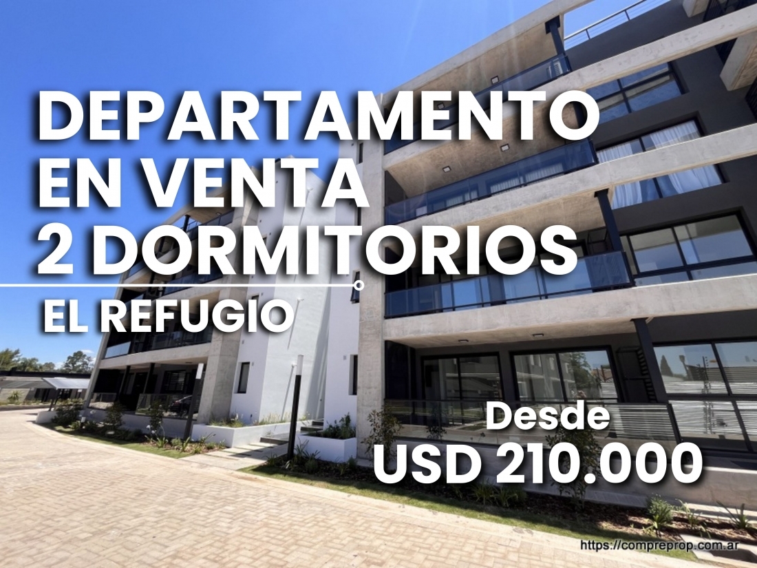 DEPARTAMENTO EN VENTA 2 DORMITORIOS ARGUELLO EL REFUGIO