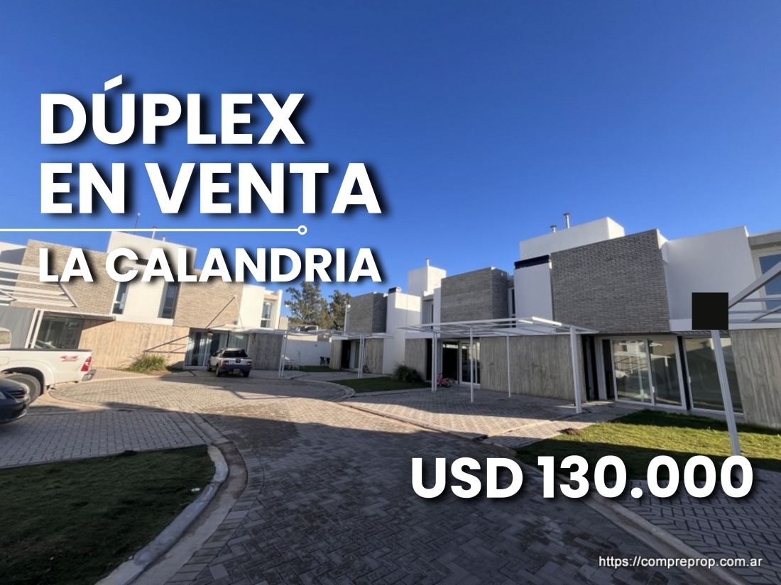 DUPLEX EN VENTA LA CALANDRIA 2 DORMITORIOS