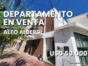 DEPARTAMENTO EN VENTA 2 DORMITORIOS ALTO ALBERDI CON PATIO