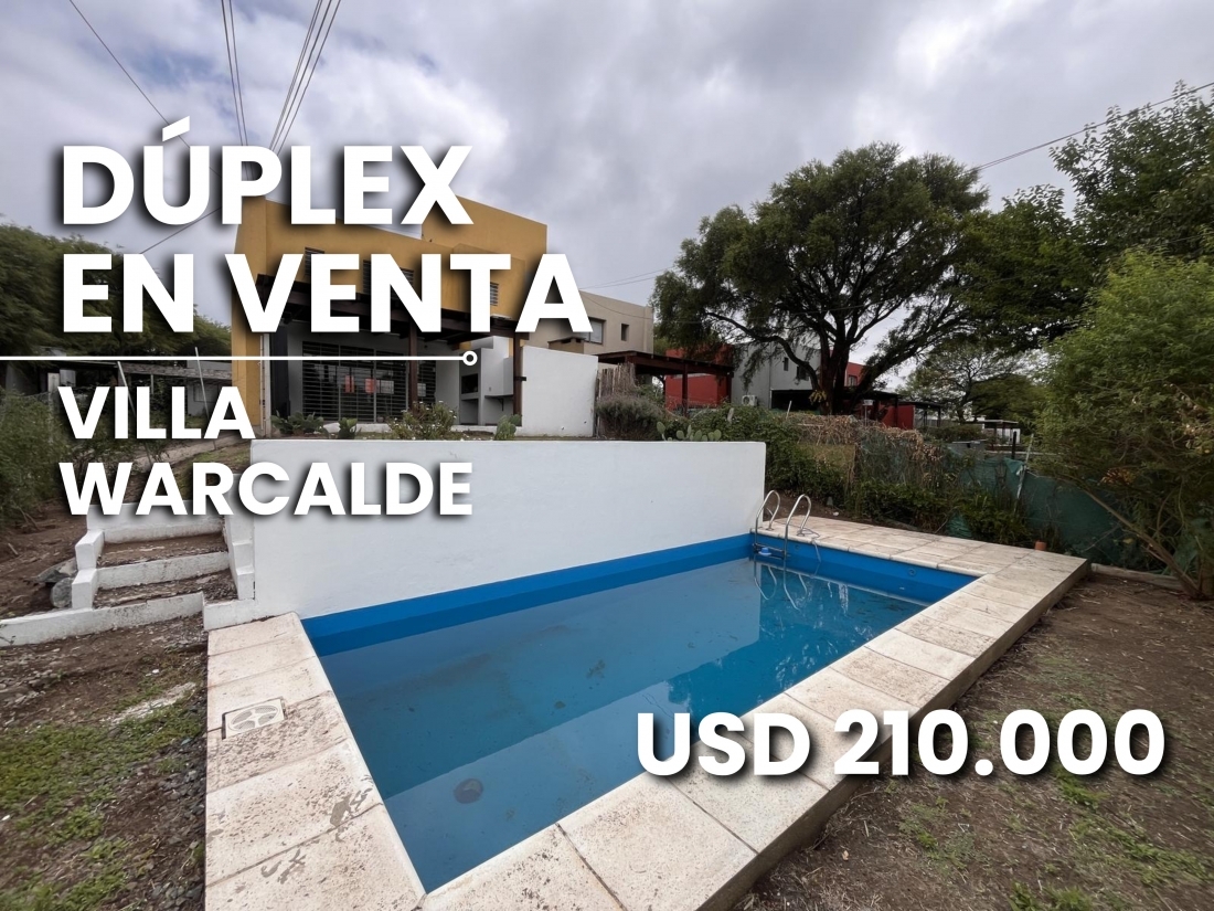 DUPLEX EN VENTA 3 DORMITORIOS HOUSING VILLA WARCALDE CON JARDN Y PILE