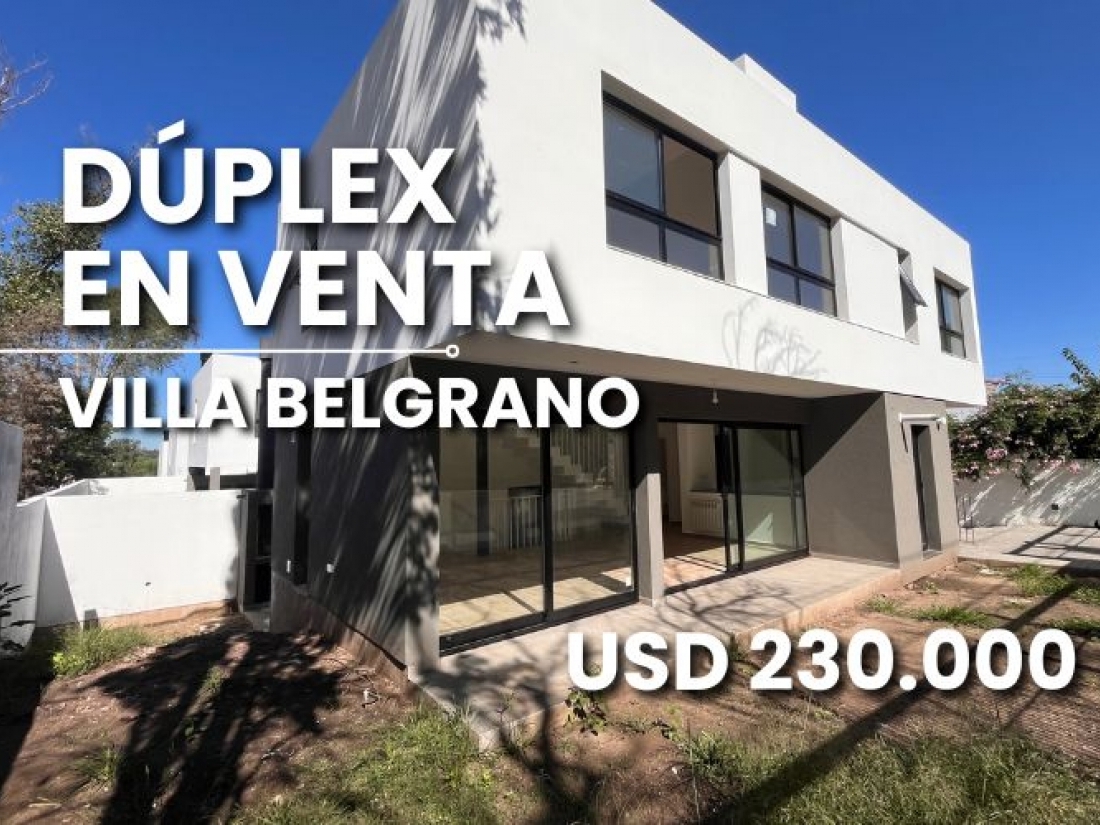 VILLA BELGRANO DUPLEX HOUSING EN VENTA 3 DORMITORIOS 