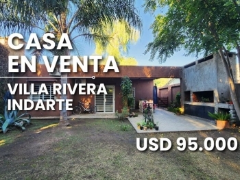 VILLA RIVERA INDARTE CASA EN VENTA 2 DORMITORIOS UNA PLANTA