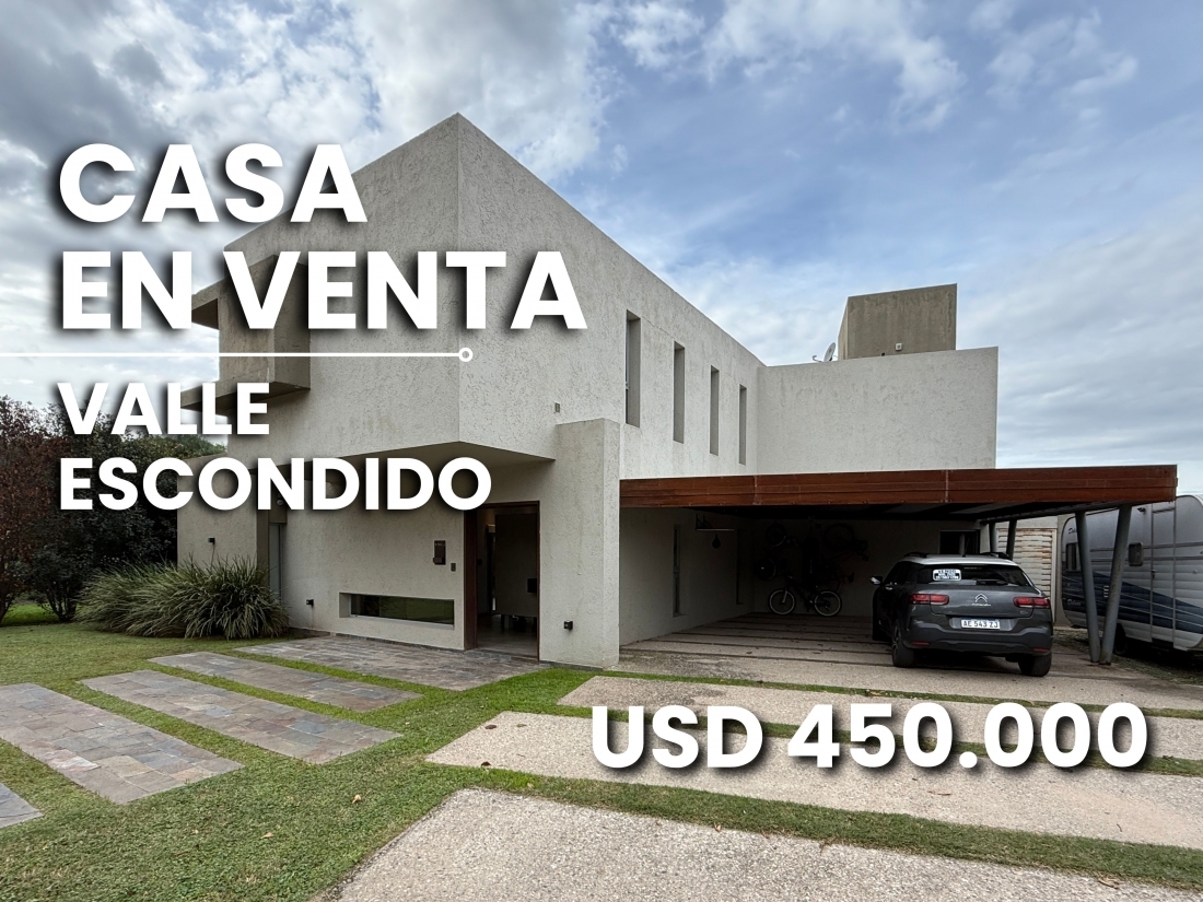 VALLE ESCONDIDO TERRAZAS CASA EN VENTA 4 DORMITORIOS APTO CRDITO