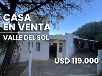 CASA EN VENTA 3 DORMITORIOS VALLE DEL SOL