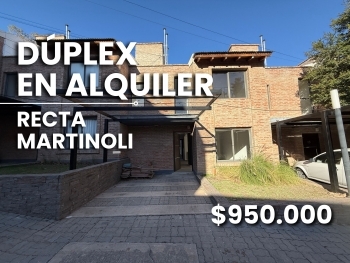 DUPLEX EN ALQUILER HOUSING 3 DORMITORIOS RECTA MARTINOLI