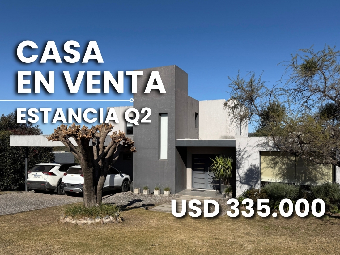 ESTANCIA Q2 CASA EN VENTA CENTRAL 3 DORMITORIOS