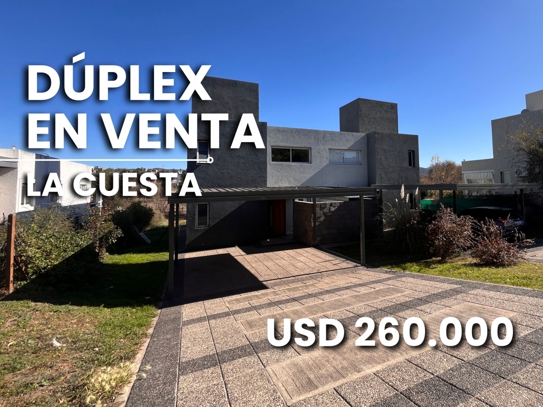 DUPLEX EN VENTA LA CUESTA 3 DORMITORIOS
