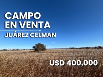 JUAREZ CELMAN CAMPO EN VENTA APTO LOTEO URBANO