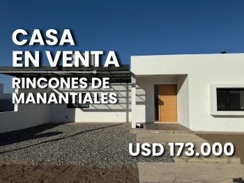 RINCONES DE MANANTIALES CASA EN VENTA 2 DORMITORIOS UNA PLANTA