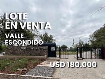 JARDIN INGLES 2 VALLE ESCONDIDO LOTE EN VENTA