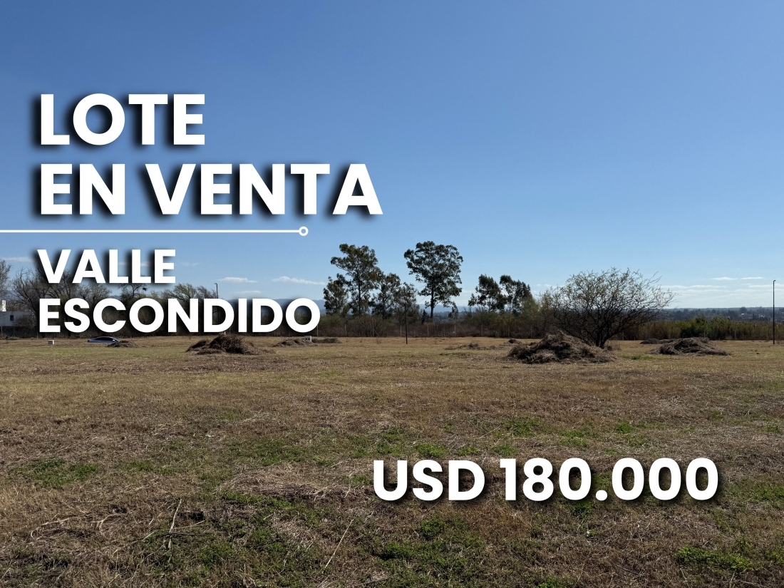 JARDIN INGLES 2 VALLE ESCONDIDO LOTE EN VENTA