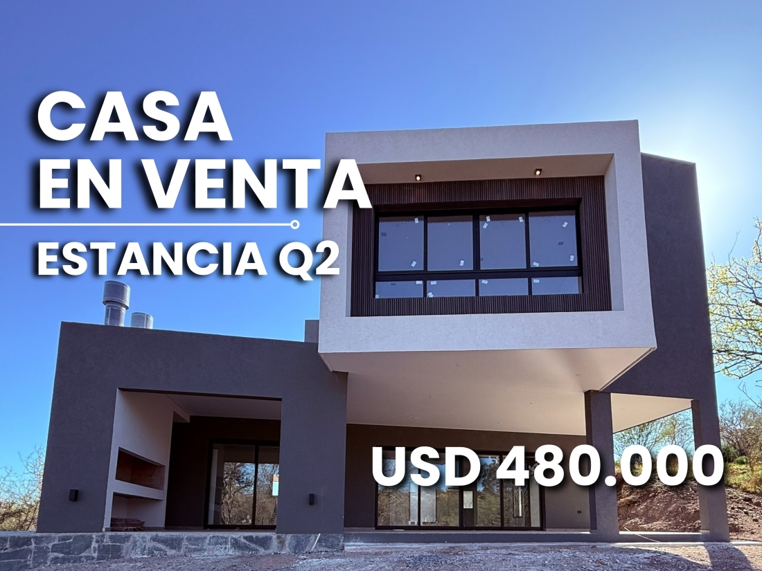 ESTANCIA Q2 CASA EN VENTA A ESTRENAR CENTRAL 3 DORMITORIOS