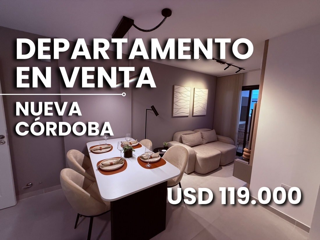 NUEVA CORDOBA DEPARTAMENTO EN VENTA 1 DORMITORIO