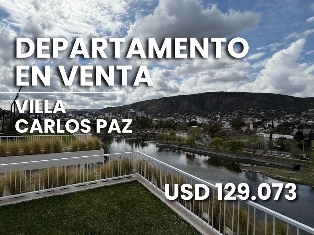 VILLA CARLOS PAZ DEPARTAMENTO EN VENTA 1 DORMITORIO STEFANO V
