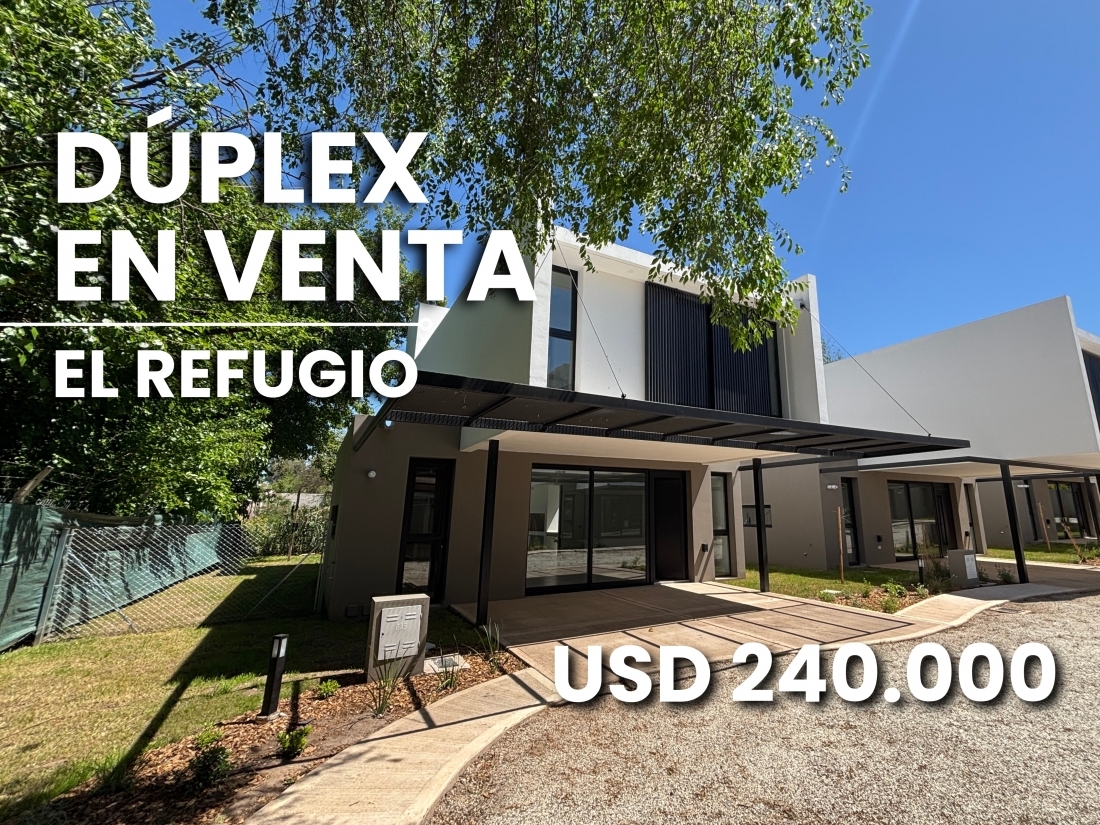 EL REFUGIO HOUSING DUPLEX EN VENTA 3 DORMITORIOS Y ESCRITORIO