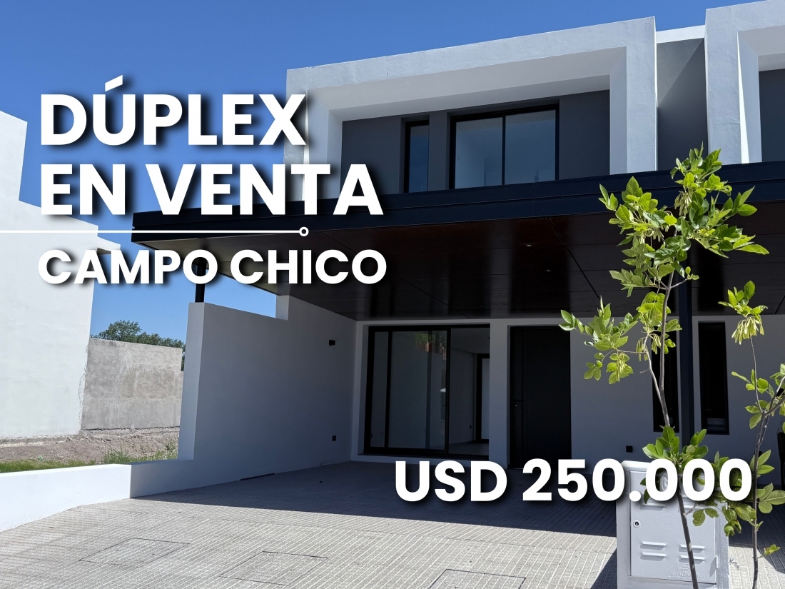 CAMPO CHICO ZONA SUR DPLEX EN VENTA 3 DORMITORIOS 
