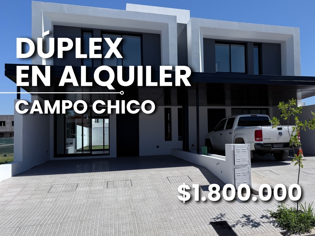 ALQUILER EN CAMPO CHICO ZONA SUR DPLEX DE 3 DORMITORIOS 