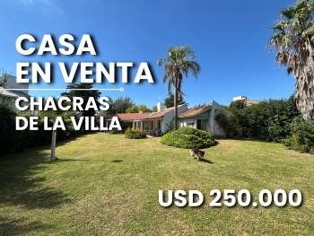 CASA EN VENTA CHACRAS DE LA VILLA 3 DORMITORIOS VILLA ALLENDE