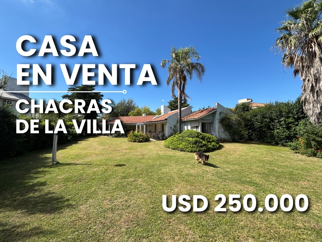 CASA EN VENTA CHACRAS DE LA VILLA 3 DORMITORIOS VILLA ALLENDE
