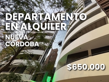 DEPARTAMENTO EN ALQUILER 1 DORMITORIO NUEVA C�RDOBA LA MEJOR ZONA