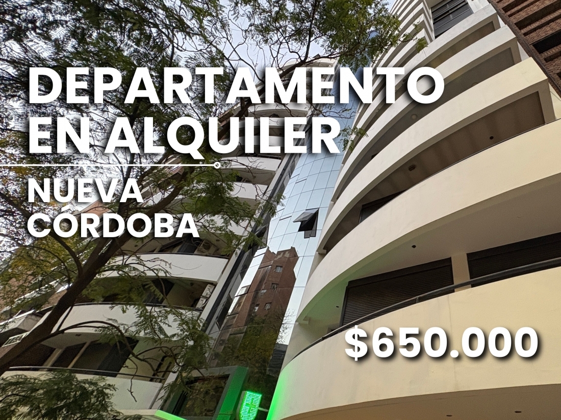 DEPARTAMENTO EN ALQUILER 1 DORMITORIO NUEVA C�RDOBA LA MEJOR ZONA