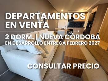 Departamentos en Venta en Desarrollo - Nueva Córdoba - 2 Dormitorios