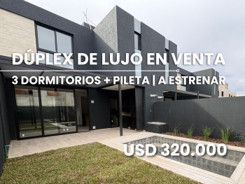 D�PLEX DE LUJO EN VENTA 3 DORMITORIOS - BARRIO PRIVADO LA LUISITA