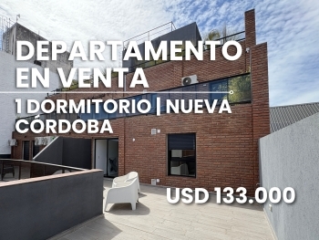 DEPARTAMENTO EN VENTA CON GRAN TERRAZA - NUEVA C�RDOBA | 1 DORM