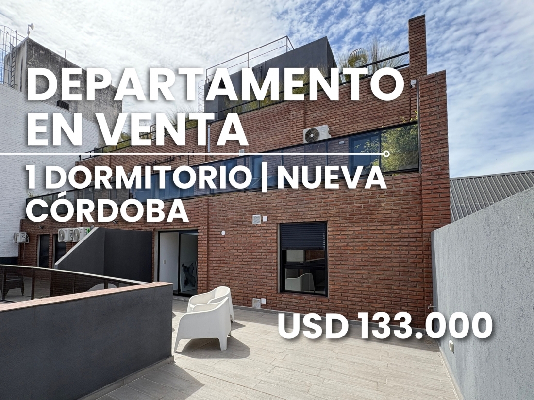 DEPARTAMENTO EN VENTA CON GRAN TERRAZA - NUEVA C�RDOBA | 1 DORM